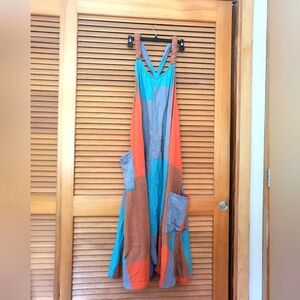 Kapital Japan cotton flannel overall dress sz M